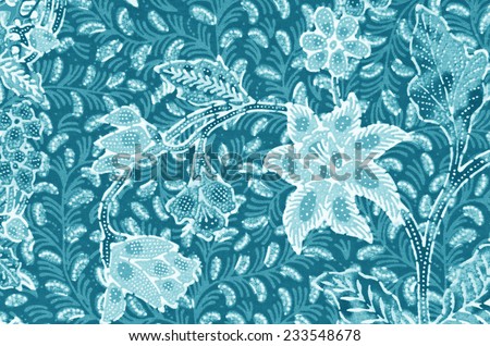 Traditional batik sarong pattern background