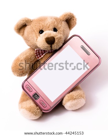 teddy bear cell phone