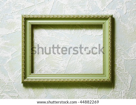 Antique frame with gold ornament