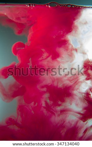 Fancy Dream Cloud of ink in the water soft focus