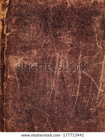Background texture: Ancient scratched book cover texture