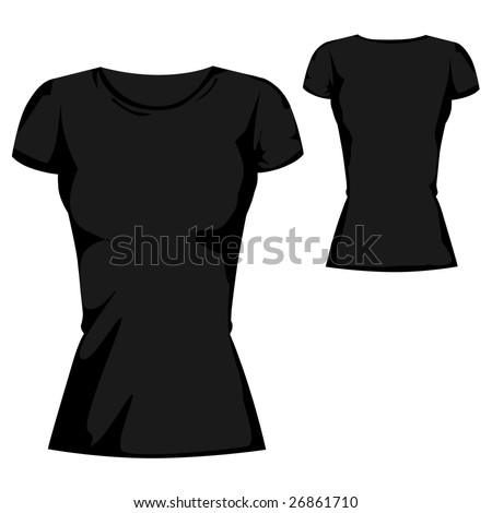 t shirt template vector. T-shirt design template