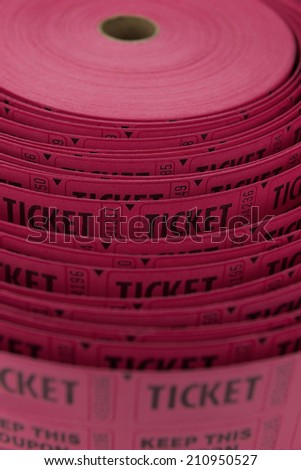 roll of red tickets