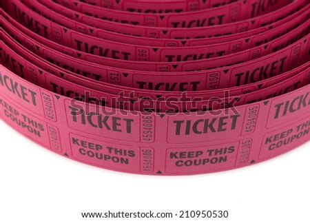 roll of red tickets