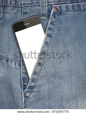 Mobile phone in your pocket jeans