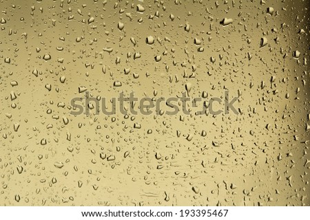 water drops gold background