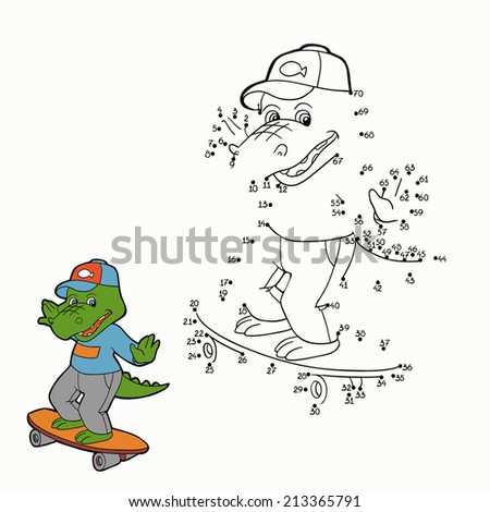Numbers game crocodile Numbers game crocodile