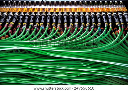 Wires connected to the network server