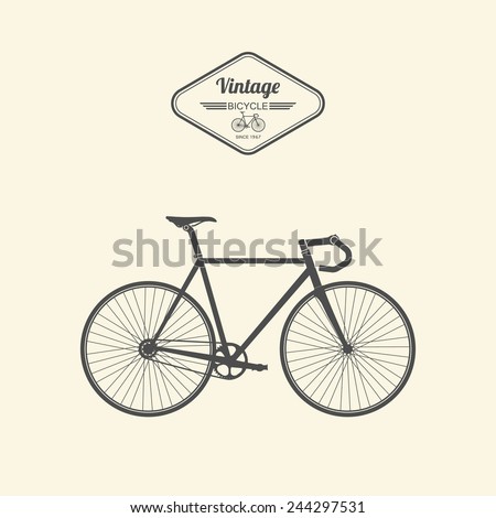 Vintage bicycle.vector