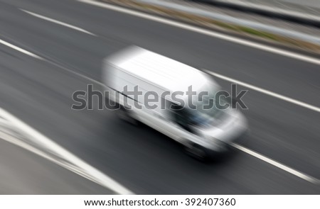 Delivery Van Motion Blur