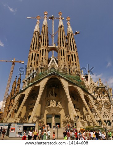 Sagrada Familia, Gaudi'S Most Famous And Uncompleted Church In ...