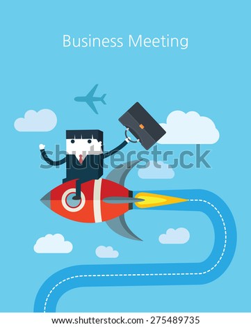 Flat Business character Series.business meeting concept