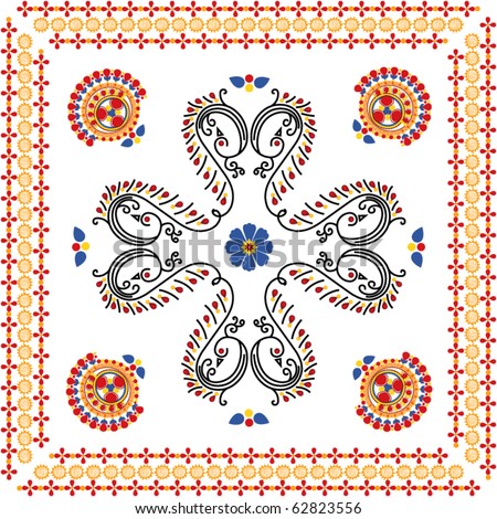 abstract designs for rangoli. stock vector : rangoli/pattern