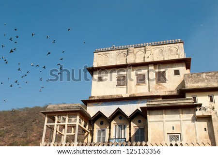 An old Indian home or fort made of sandstone