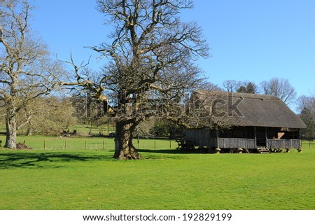 The Pavilion of Stanway Cricket Club in the Cotswolds, Gloucestershire, England