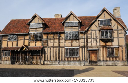 William Shakespeare\'s Birthplace in Henley Street, Stratford upon Avon.  It is managed by the Shakespeare Birthplace Trust.