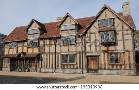 William Shakespeare\'s Birthplace in Henley Street, Stratford upon Avon.  It is managed by the Shakespeare Birthplace Trust.