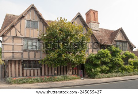 Hall\'s Croft, the Home of William Shakespeare\'s Daughter Susanna and her Husband, Dr John Hall, Old Town, in Stratford upon Avon, Warwickshire, England, UK
