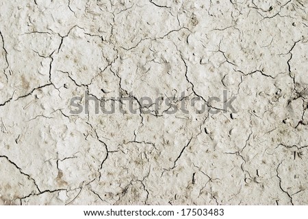 Gray arid mud, background and texture