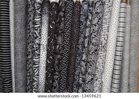 Fabric bolts - black & white prints