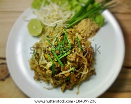 food noodles in thailand