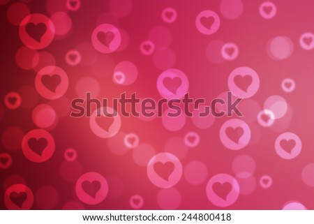 Red valentine sparkle bokeh background or bokeh wallpaper