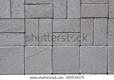Pattern of gray sidewalk pavers. Beautiful Luxury Gray Ceramic Clinker Pavers for Patio. Floor pavers in a path, detail of a pavement to walk, textured background