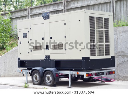 Mobile Diesel Backup Generator for Office Building