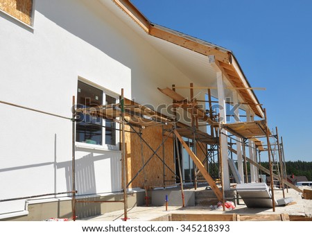 Construction or Repair of the Rural House with Skylights, Eaves, Windows, Fixing Facade, Insulation, Plastering and Painting House Facade Wall.\
Install Plastic Siding Soffits and Eaves Exterior.