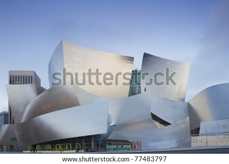 LOS ANGELES - MAY 11: Walt Disney Concert facade on May 11, 2011 in LA. The concert hall houses the Los Angeles Philharmonic Orchestra and is a design by architect Frank Gehry.