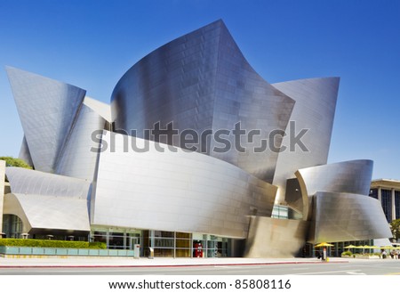 LOS ANGELES - JULY 27: Walt Disney Concert Hall in Los Angeles, CA on July 27, 2011. The hall was designed by Frank Gehry and is a major component in the Los Angeles Music Center complex.