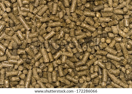background from the Pellets. Organic material for heating boilers, as well as animal