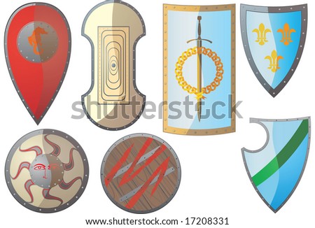 greek gods shields
