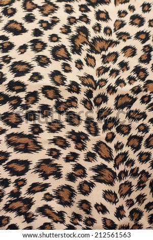 Leopard pattern fabric