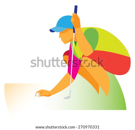 golfer sitting