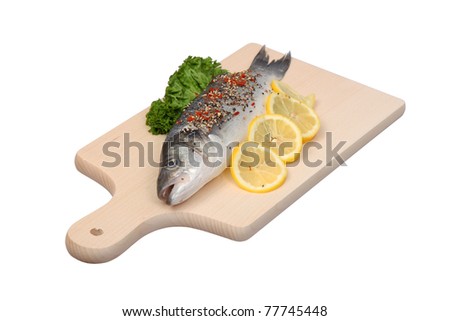 Fishing   Bass on Fresh Sea Bass Fish Stock Photo 77745448   Shutterstock