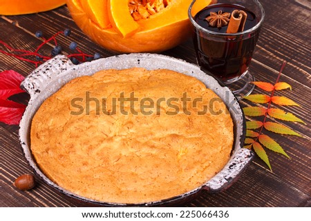 Homemade pumpkin cake