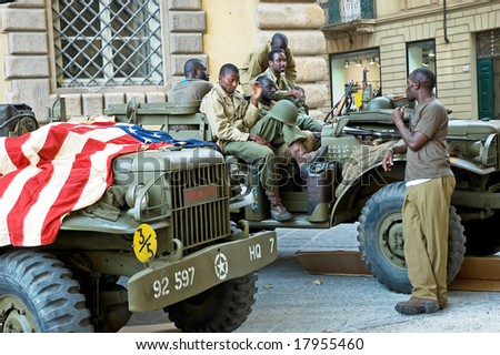 LUCCA - SEPTEMBER 5: 64th anniversary of Lucca liberation by American Army September 5, 2008 in Lucca, Italy.
