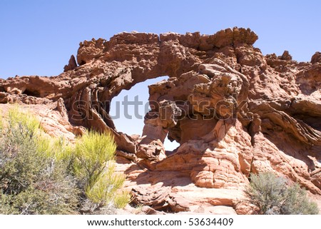 Double Barrel Arch found in Vermillion Cliffs NM, Arizona. Hike was about 2.5 miles there and back. Now very close to it.