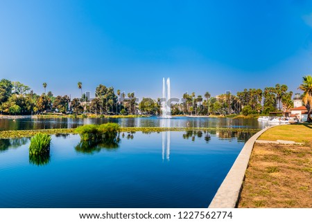 Recent efforts to restore and rehabilitate the Echo Park Lake have transformed the area into one of most enjoyable destinations in the entire city.  Key features include,  fishing, boating, picnicking