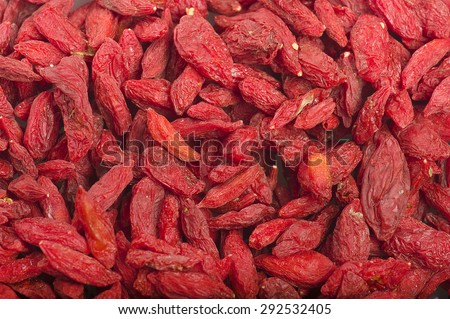 Background or texture of dried  Goji berry Group