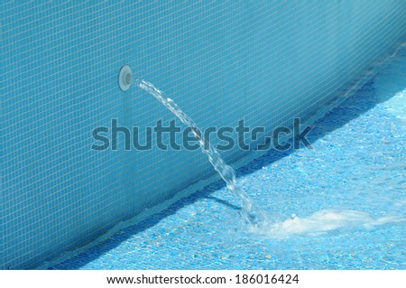 Swimming pool water filling