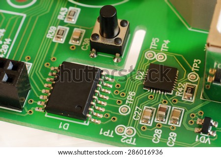 Printed circuit board with radio components