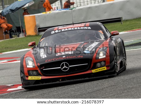 BARCELONA - SEPTEMBER 6: Car Collection Motorsport at 24 HOURS ENDURANCE RACE at Catalunya Circuit on September 6, 2014 in Barcelona, Spain.