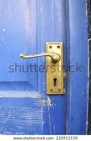 Front dark blue door - England