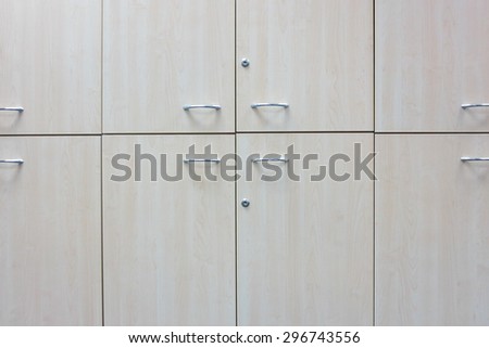 Wooden office cabinet