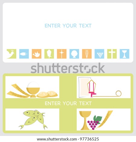 First Communion or Confirmation invitation card First Communion or Confirmation invitation card