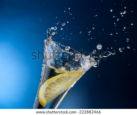 water and lemon