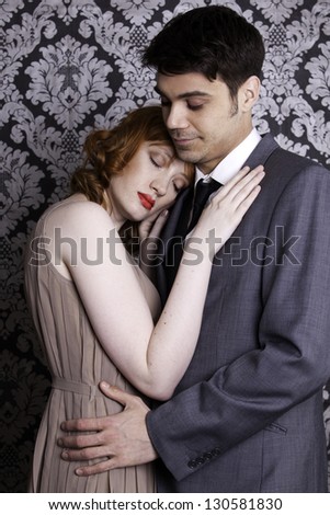 sad and vulnerable woman is comforted by her partner