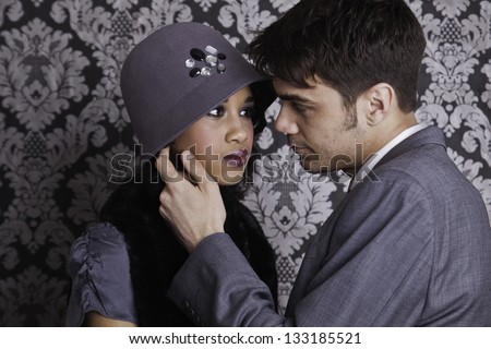 An older man seduces a younger woman